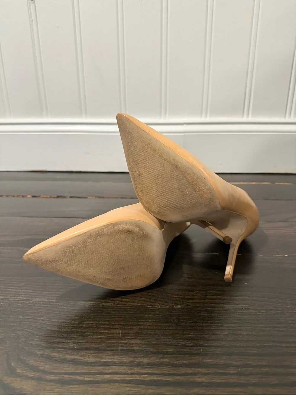 Steve Madden Beige Nude Pointed-Toe Stiletto Pumps
